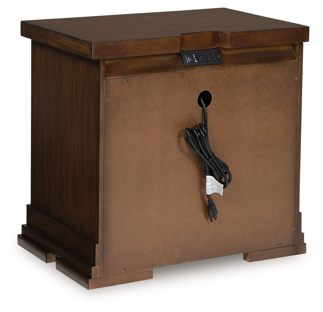 Taffenbrook Medium Brown Nightstand - B849-93