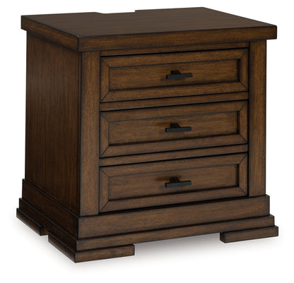 Taffenbrook Medium Brown Nightstand from Ashley - Luna Furniture