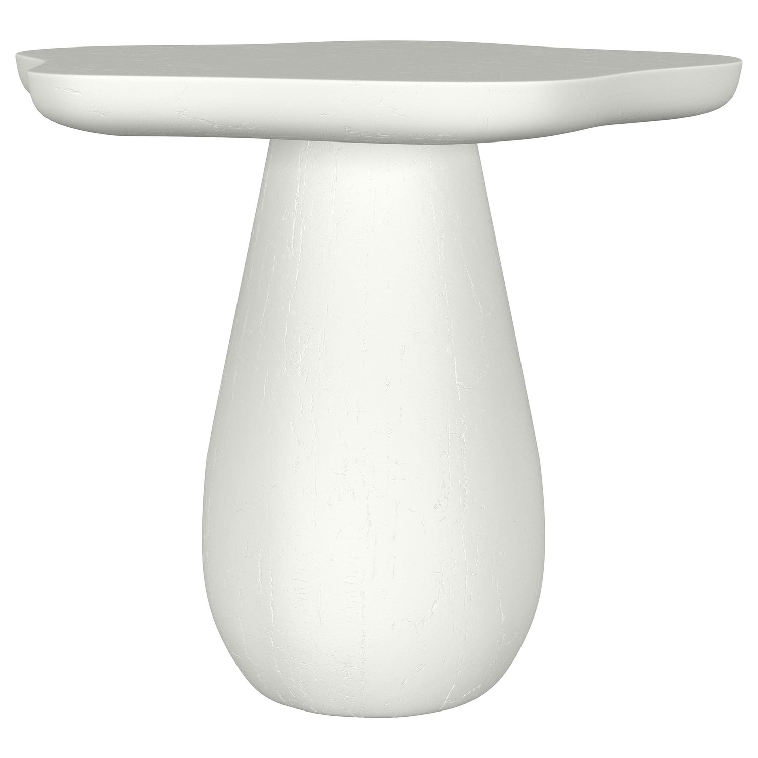 TBA 16-inch Engineered Wood Cloud Shaped Side Table Off White - 930615