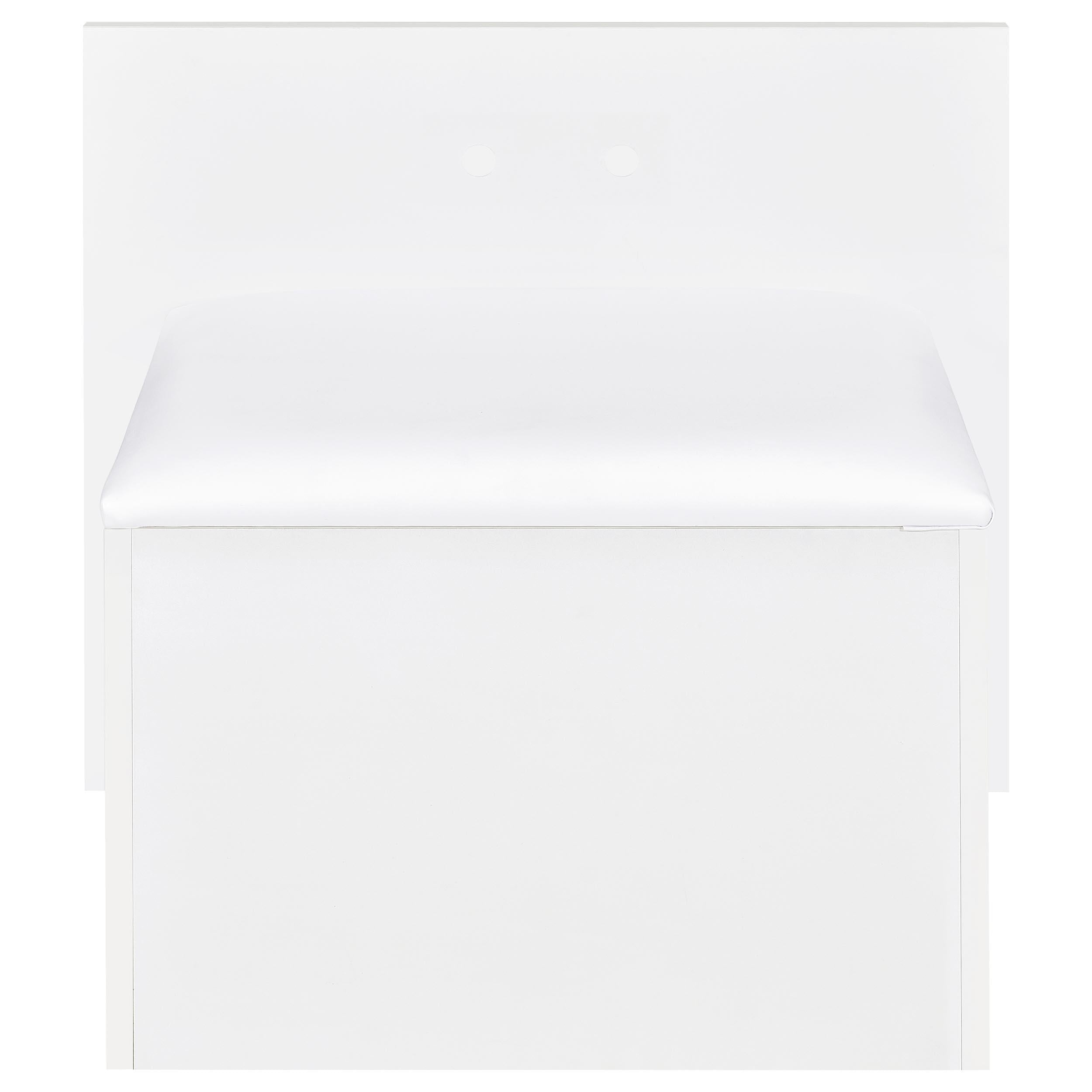 TBA 2-drawer Vanity Table Set LED Mirror and Stool White High Gloss - 930218