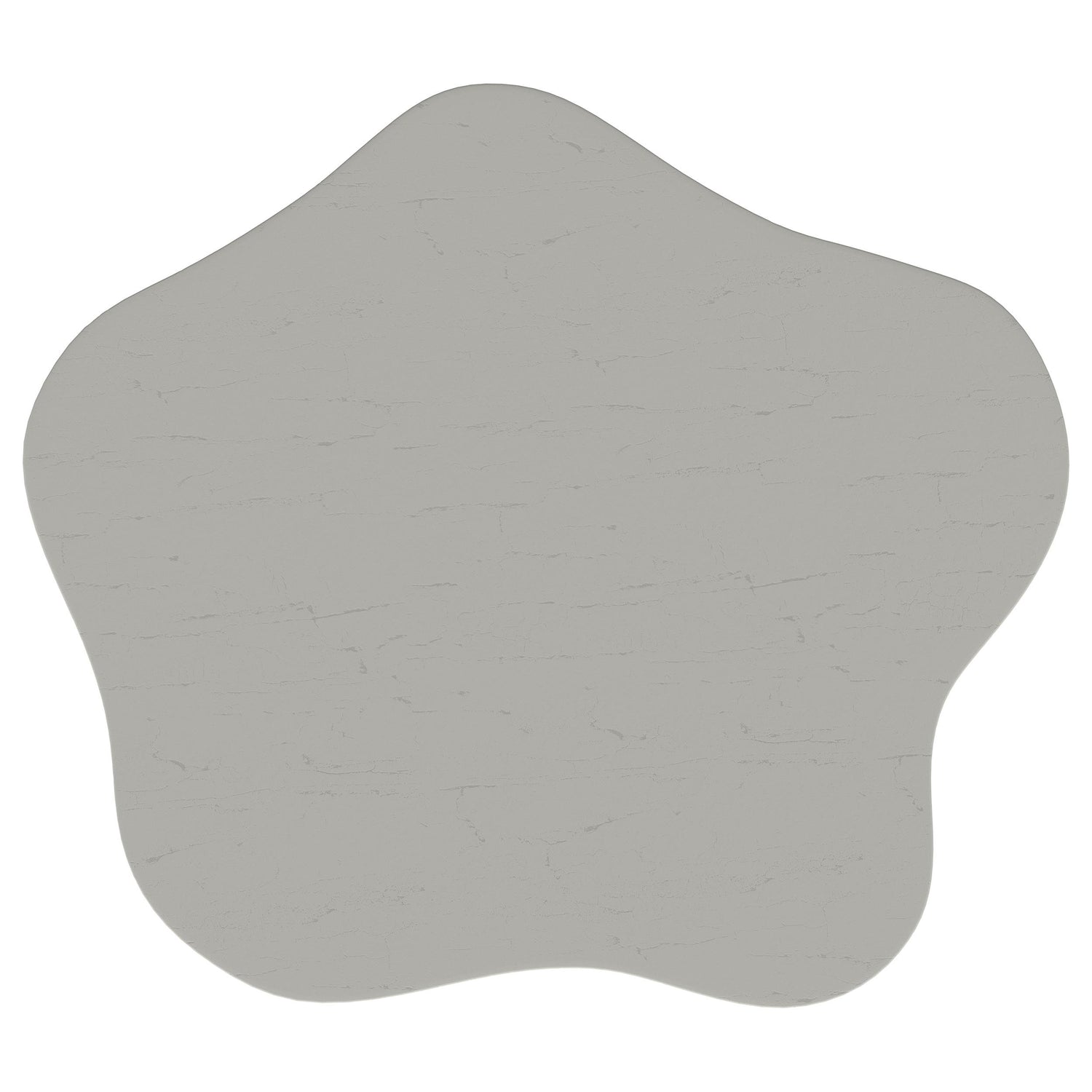 TBA 22-inch Engineered Wood Cloud Shaped Side Table Off White - 930616