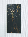 Teague Black/Gold Finish Wall Clock - A8010430