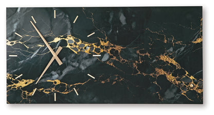 Teague Black/Gold Finish Wall Clock - A8010430