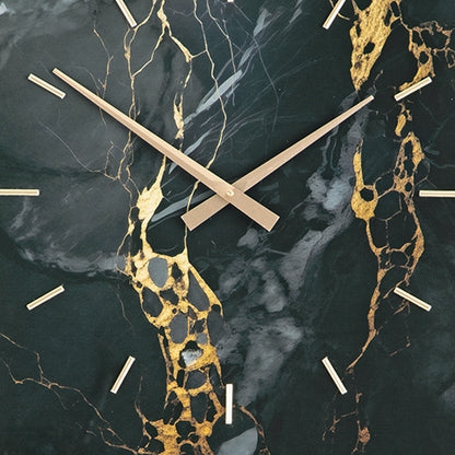 Teague Black/Gold Finish Wall Clock - A8010430