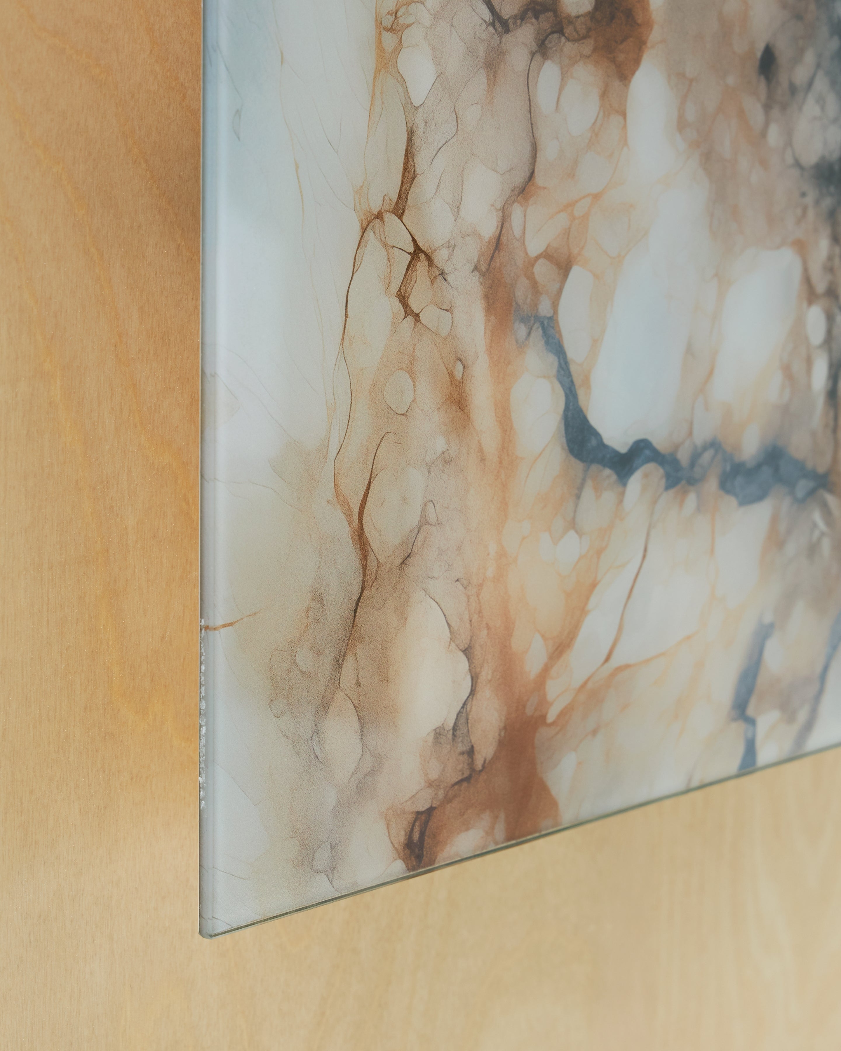 Teague Brown/Gray/Ivory Wall Clock - A8010432