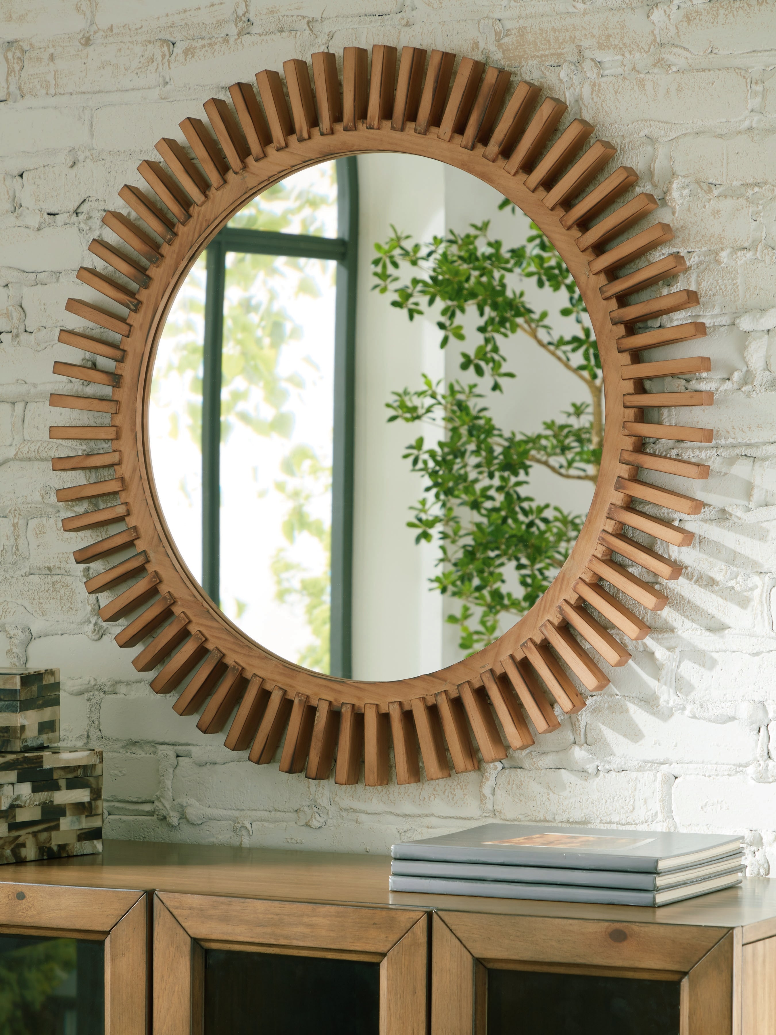 Tedwell Brown Accent Mirror - A8010410