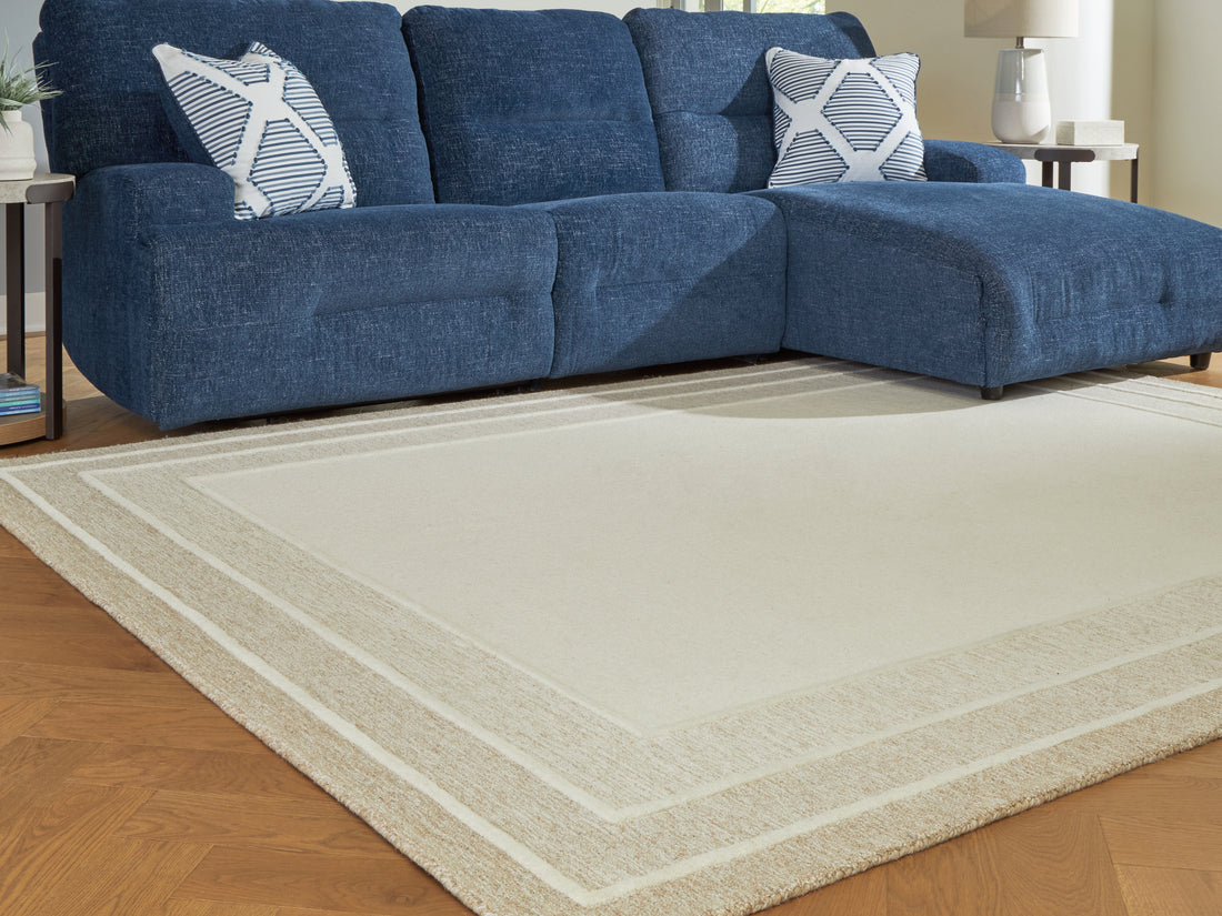 Teelgan Ivory/Tan Extra Large Rug - R407310
