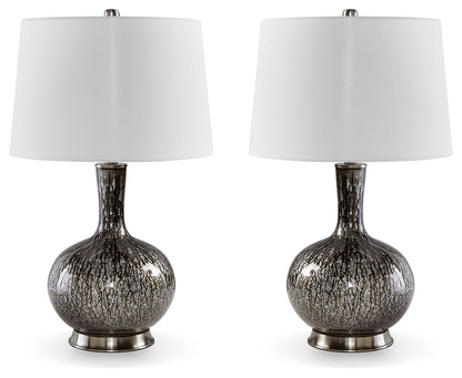Tenslow 2-Piece Table Lamp Set in Antique Black - PKG015584