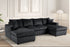 Terasa - Black Double Chaise Sectional - TERASA BLACK