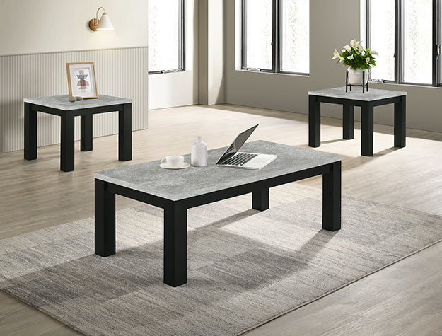 Theo 3Pk Cocktail Set-Concrete - 4168SET-CC