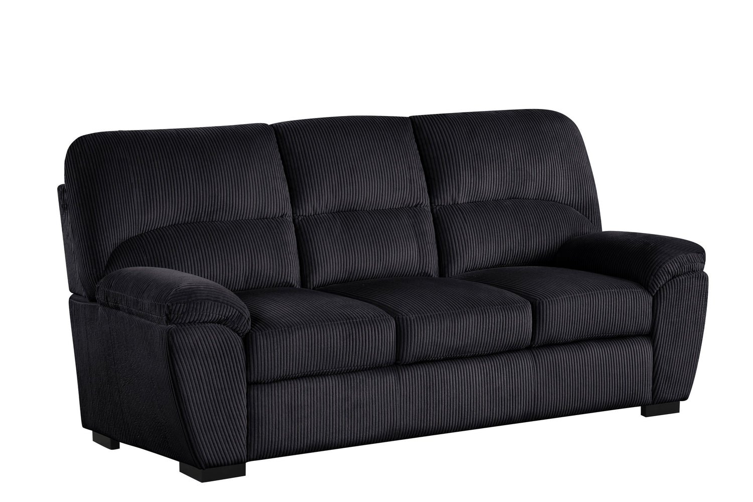 Tiffany10 Black - 2PC or 3PC Living Room Set *3PC - TIFFANY10 BLACK 3PC