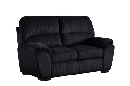 Tiffany10 Black - 2PC or 3PC Living Room Set *3PC - TIFFANY10 BLACK 3PC