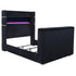 Tisdall California King Flame Visualizer TV Bed Black - 315868BLKKW
