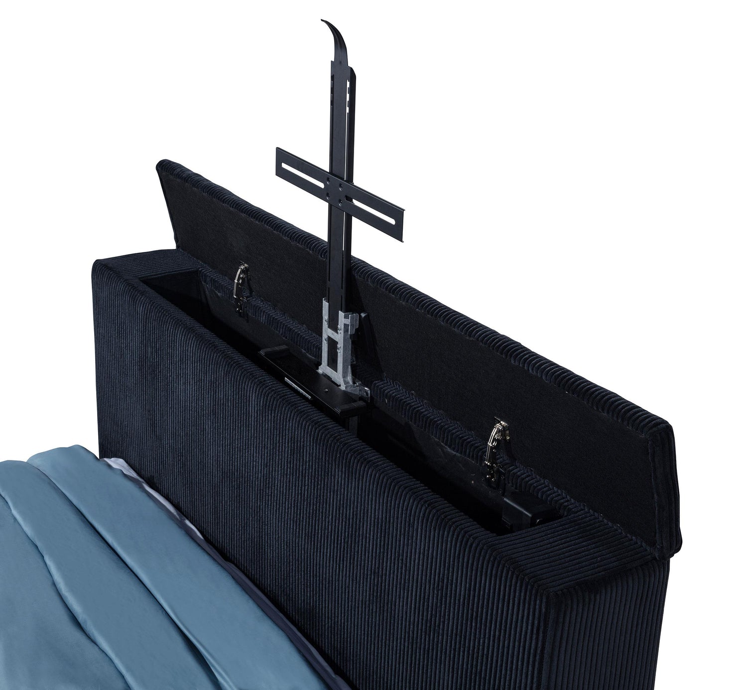 Tisdall California King Flame Visualizer TV Bed Black - 315868BLKKW