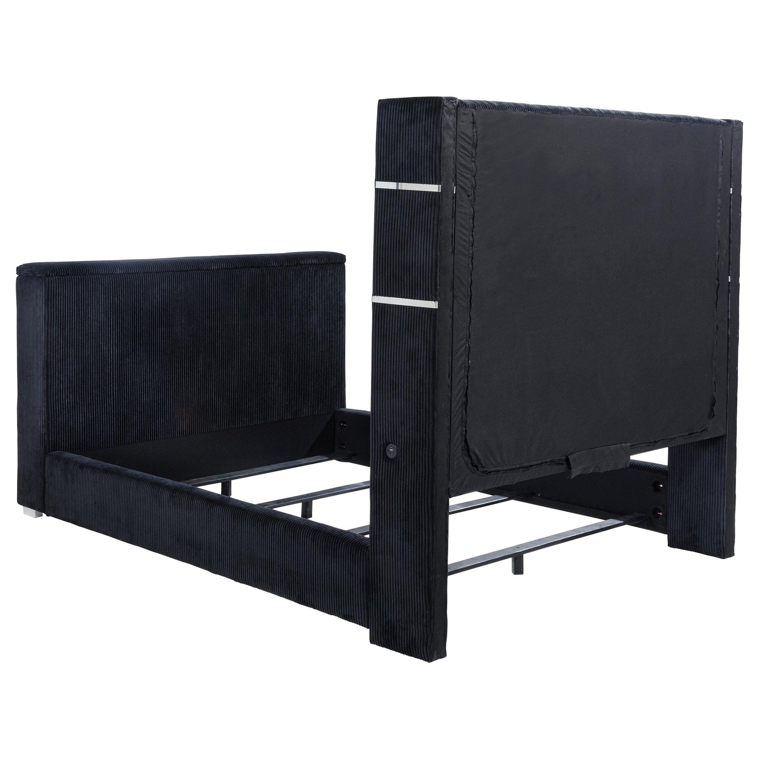 Tisdall California King Flame Visualizer TV Bed Black - 315868BLKKW