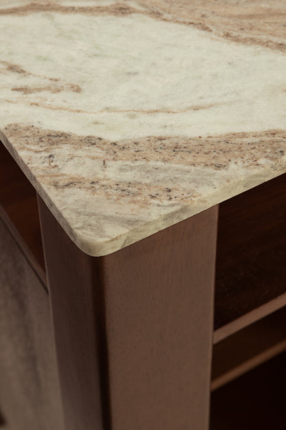 Tobinville Dark Brown Accent Cabinet - A4000673