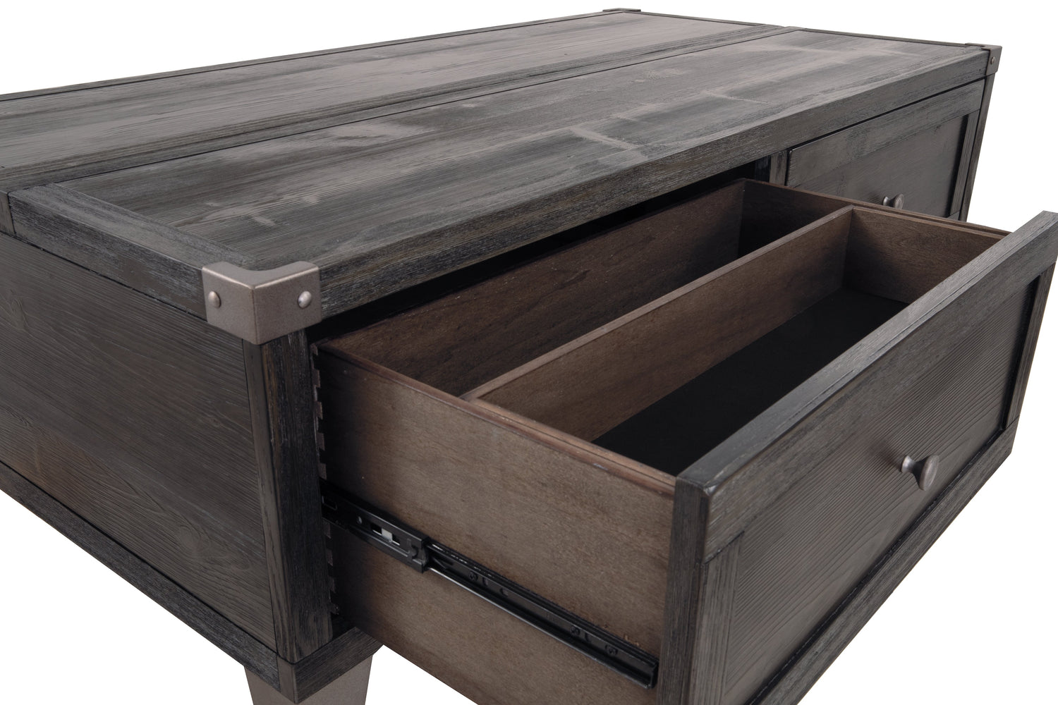 Todoe Coffee Table with 1 End Table in Dark Gray - PKG008763