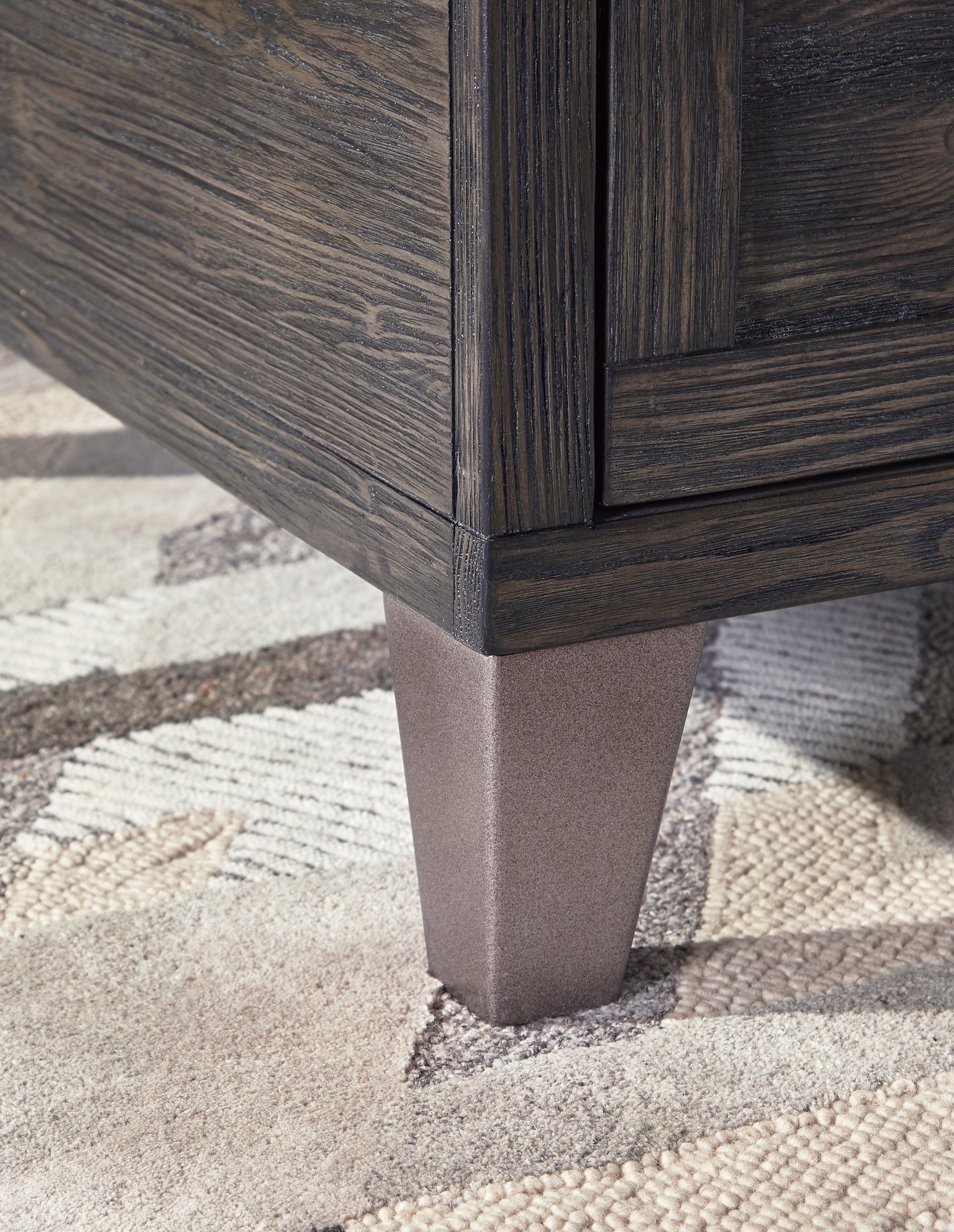 Todoe Coffee Table with 1 End Table in Dark Gray - PKG008763