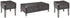 Todoe Coffee Table with 2 End Tables in Dark Gray - PKG007214