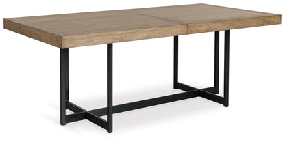 Tomtyn Light Brown Dining Extension Table - D622-35