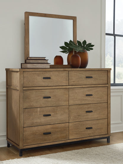 Tomtyn Light Brown Dresser and Mirror - B622B1