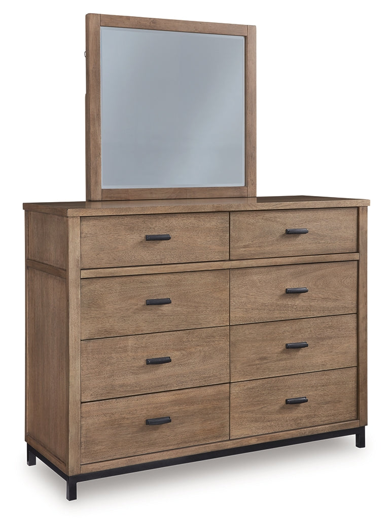 Tomtyn Light Brown Dresser and Mirror - B622B1