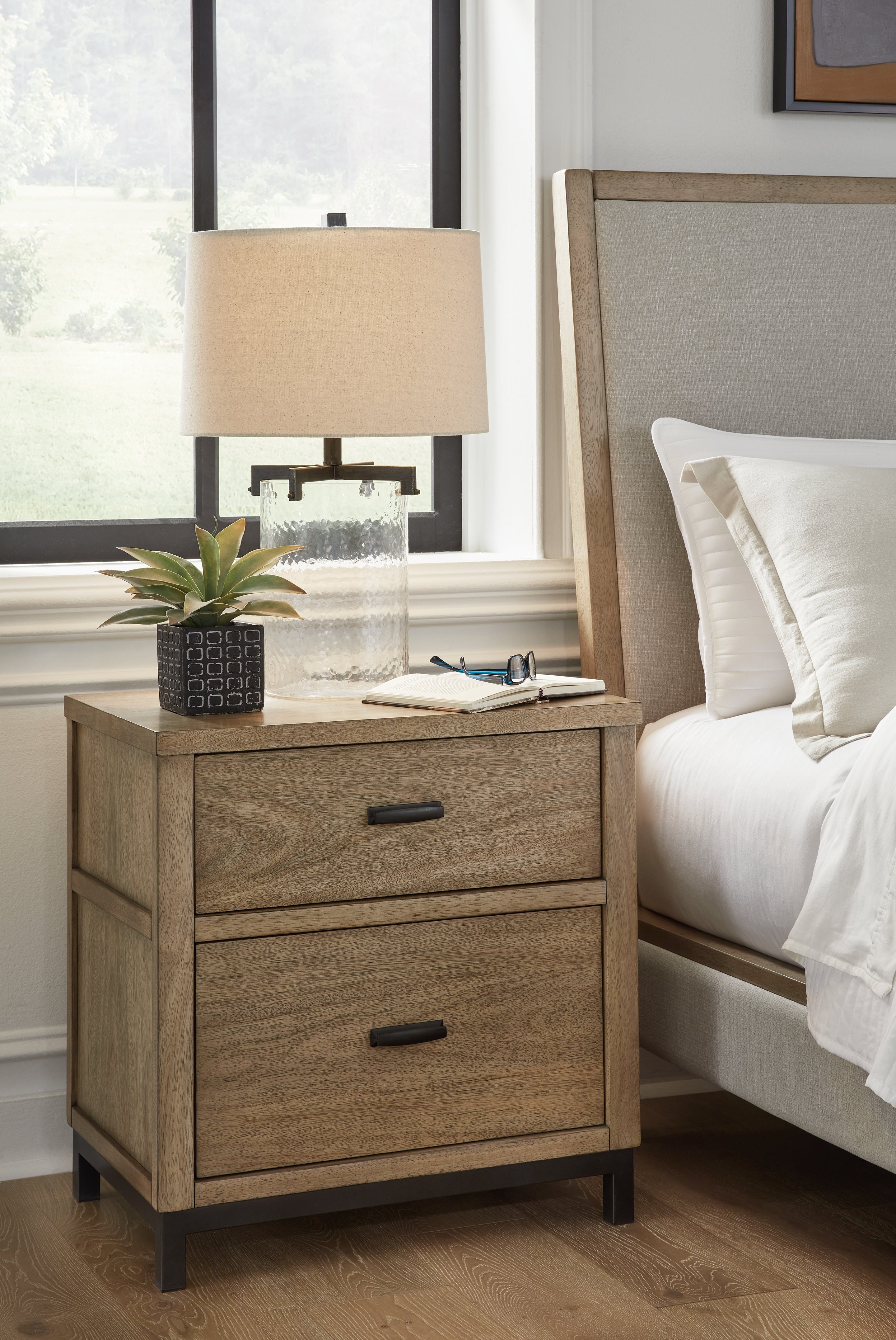 Tomtyn Light Brown Upholstered Bedroom Set from Ashley - Luna Furniture