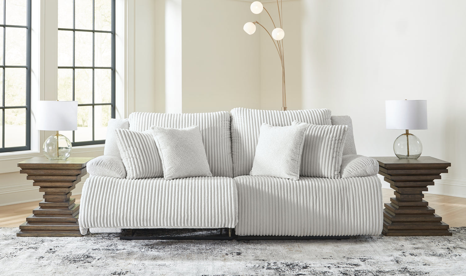 Top Tier Alloy 2-Piece Sectional Loveseat - 92706S9
