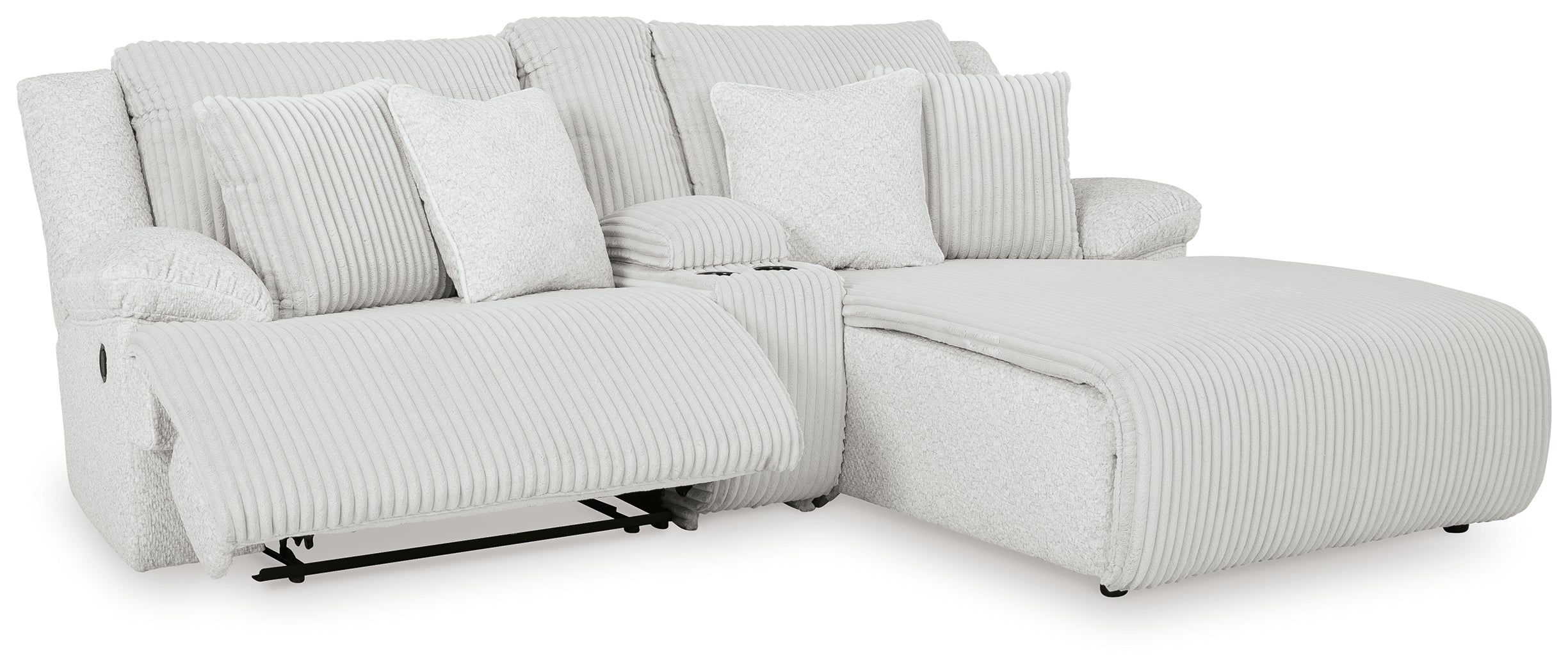 Top Tier Alloy 3-Piece Reclining Sectional Sofa with Chaise - 92706S4