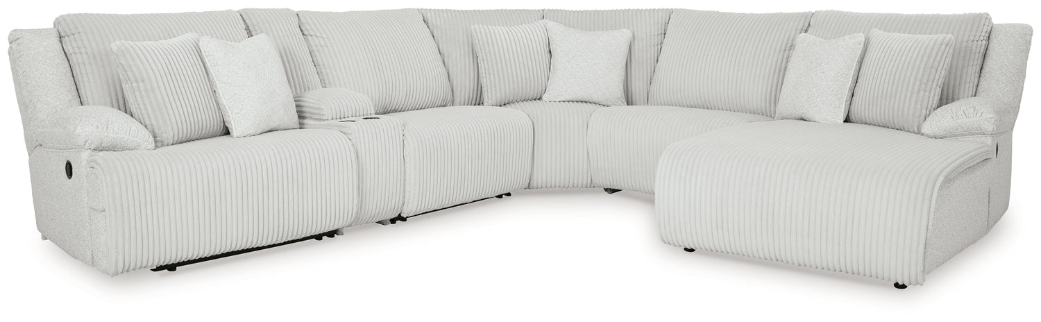 Top Tier Alloy 6-Piece Reclining Sectional with Chaise - 92706S1