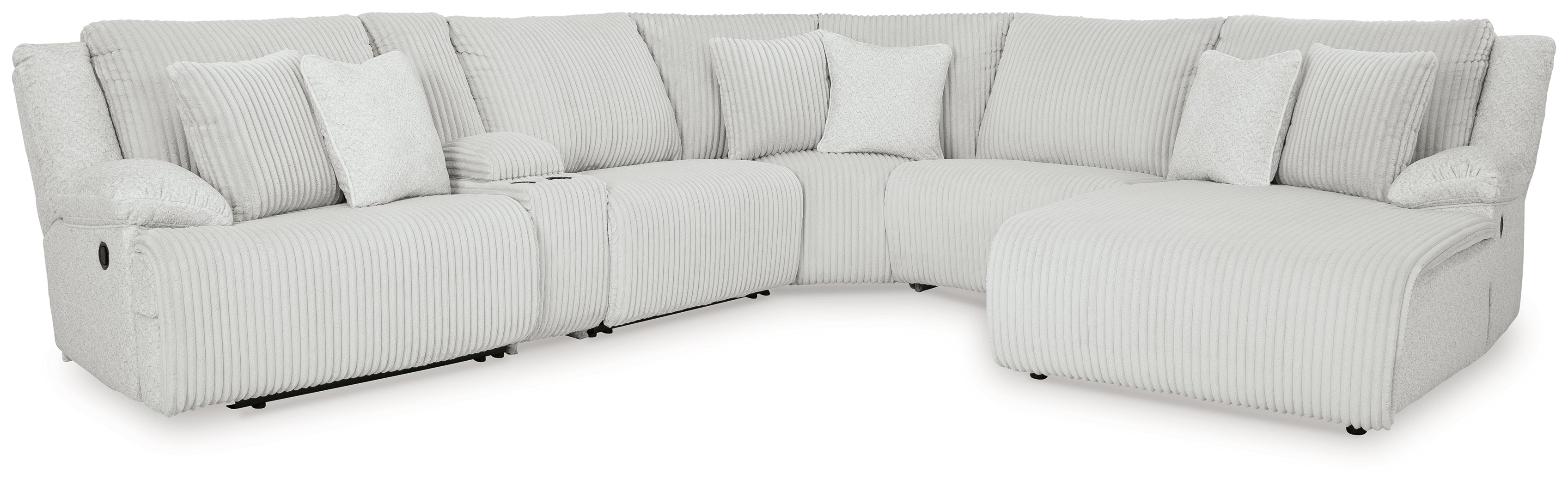Top Tier Alloy 6-Piece Reclining Sectional with Chaise - 92706S1