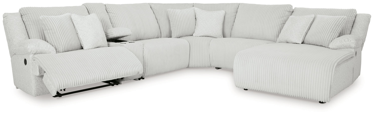 Top Tier Alloy 6-Piece Reclining Sectional with Chaise - 92706S1