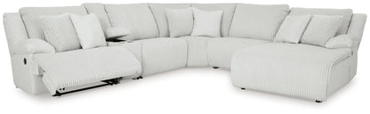 Top Tier Alloy 6-Piece Reclining Sectional with Chaise - 92706S1