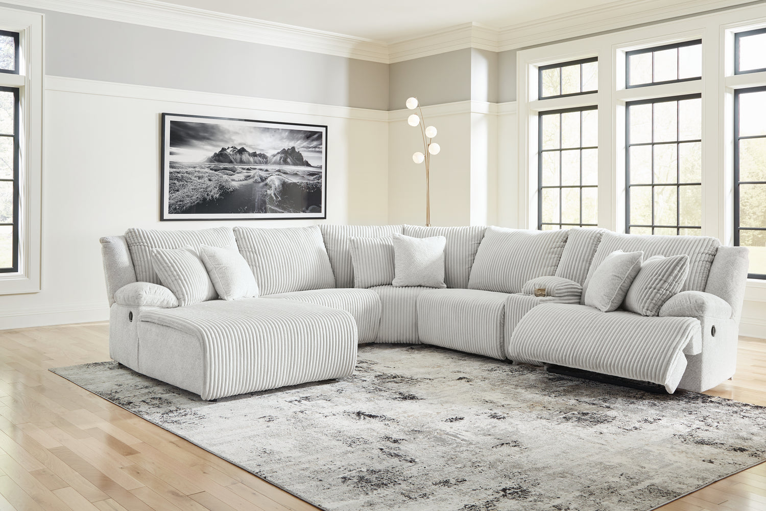 Top Tier Alloy 6-Piece Reclining Sectional with Chaise - 92706S2
