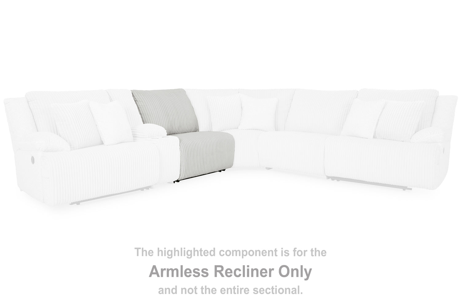 Top Tier Alloy Armless Recliner - 9270619