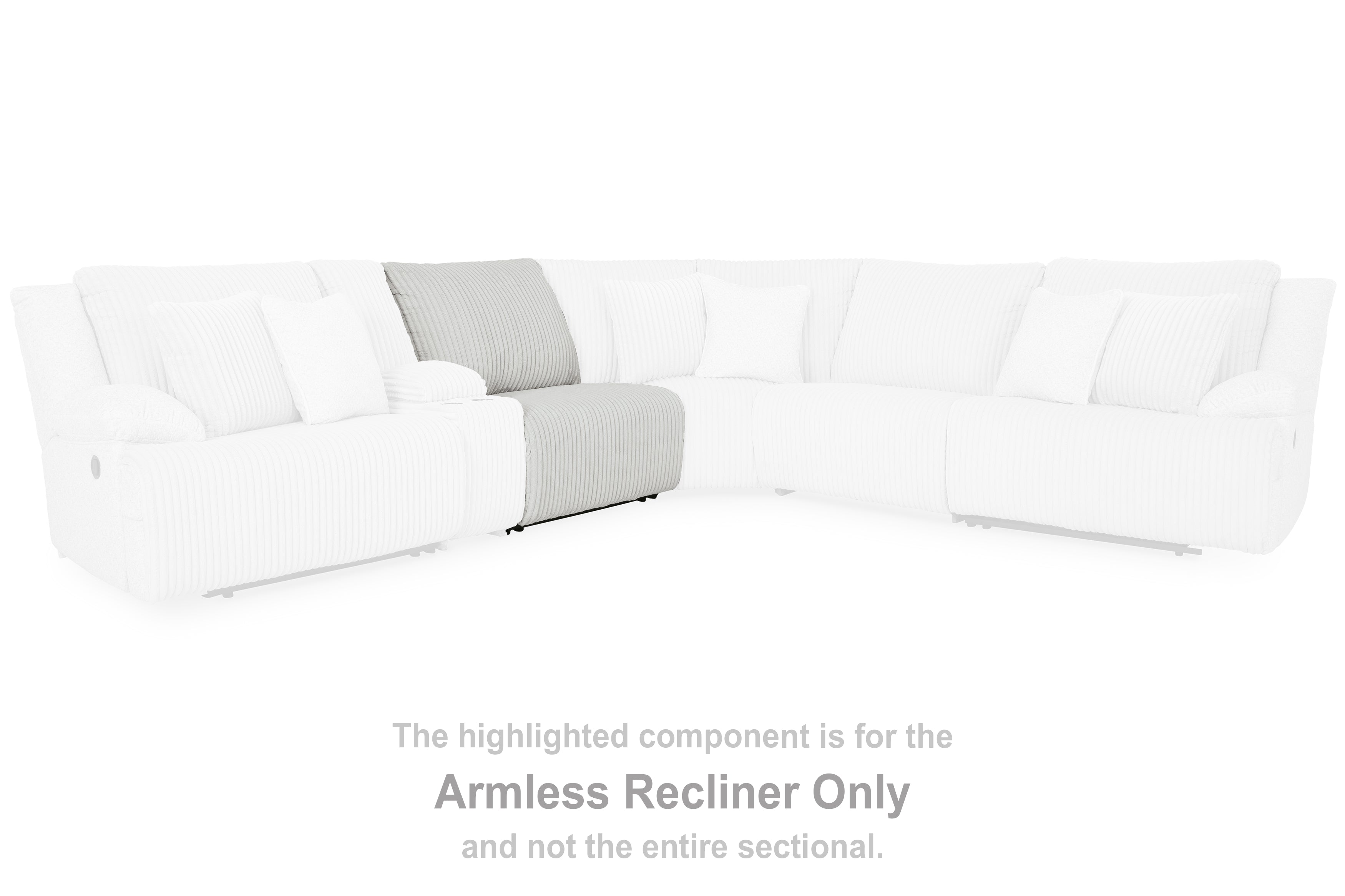 Top Tier Alloy Armless Recliner - 9270619