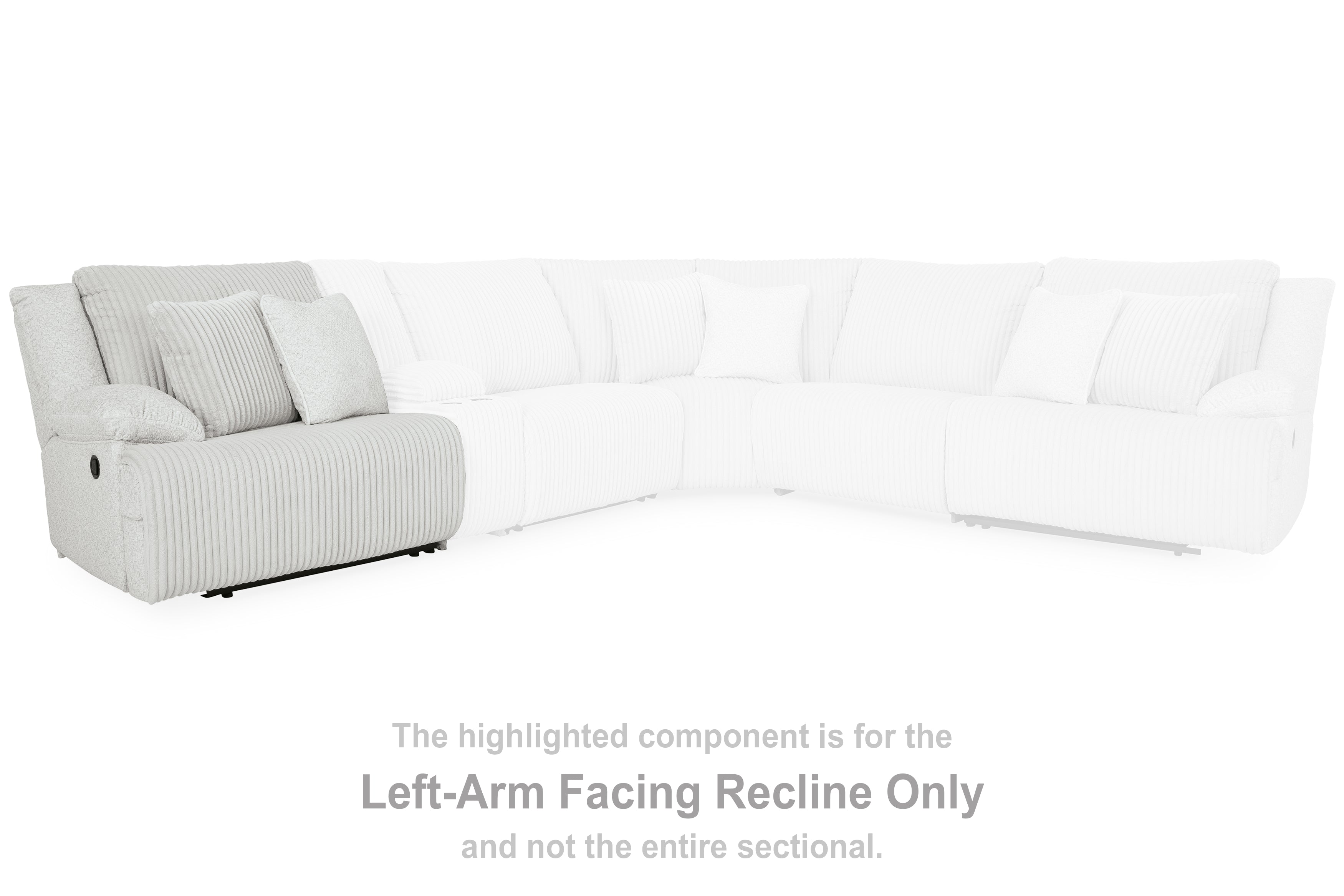 Top Tier Alloy Left-Arm Facing Recliner - 9270640