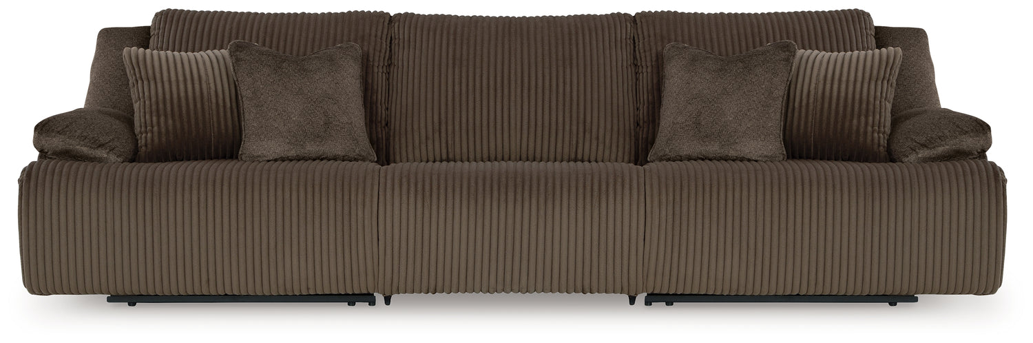 Top Tier Chocolate 3-Piece Sectional Sofa - 92705S8