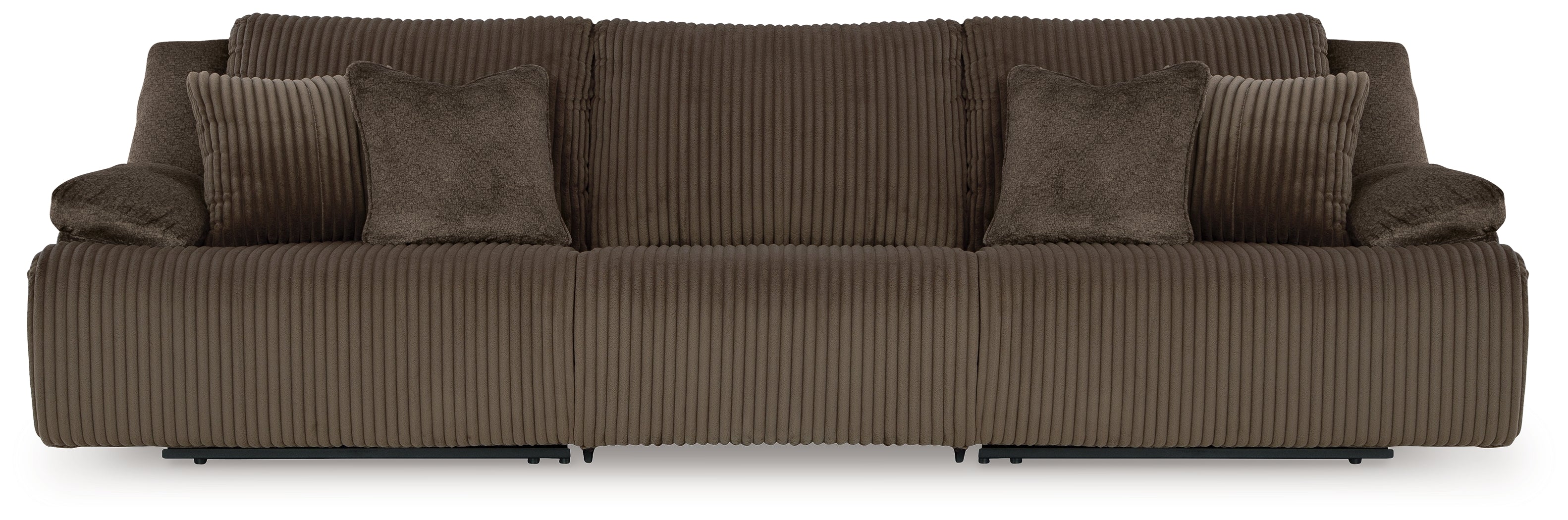 Top Tier Chocolate 3-Piece Sectional Sofa - 92705S8