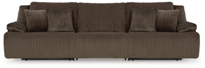 Top Tier Chocolate 3-Piece Sectional Sofa - 92705S8