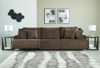 Top Tier Chocolate 3-Piece Sectional Sofa - 92705S8