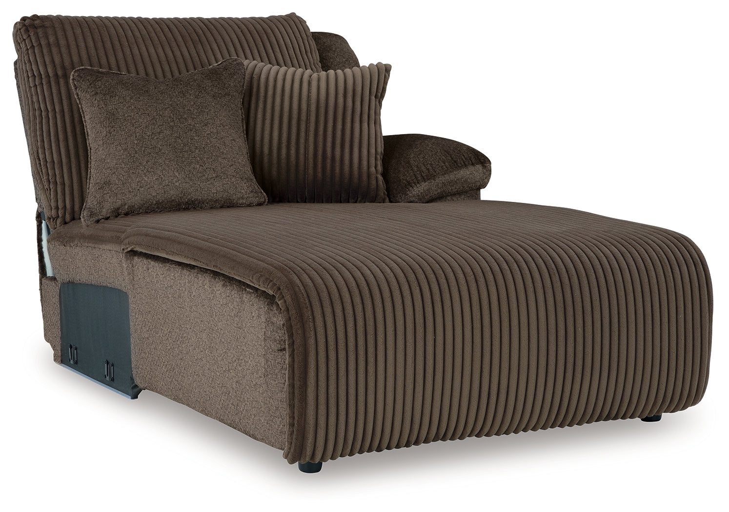 Top Tier Chocolate 3-Piece Sofa Chaise Sectional - 92705S10
