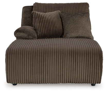 Top Tier Chocolate 3-Piece Sofa Chaise Sectional - 92705S11