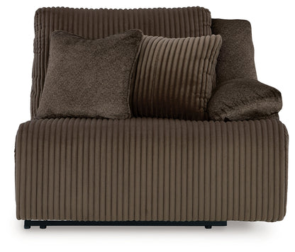 Top Tier Chocolate 4-Piece Reclining Sectional with Chaise - 92705S12