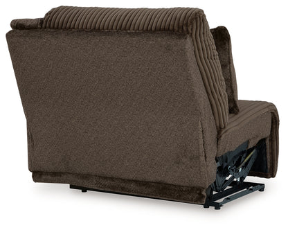 Top Tier Chocolate 4-Piece Reclining Sectional with Chaise - 92705S12