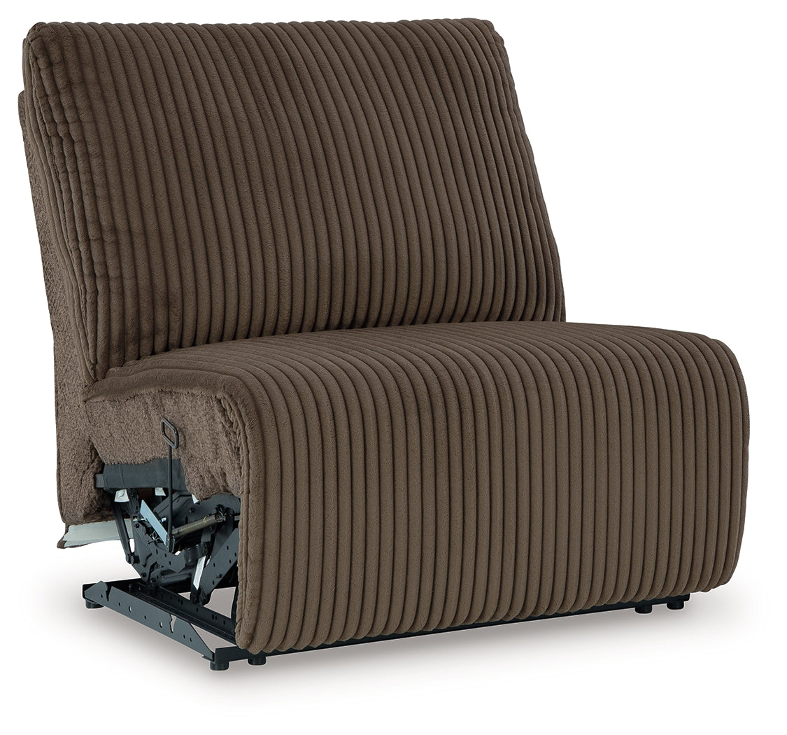 Top Tier Chocolate Armless Recliner - 9270519
