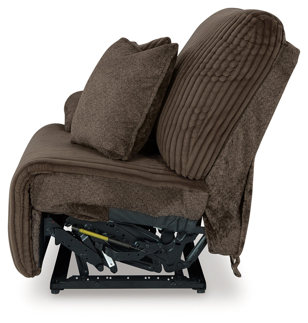 Top Tier Chocolate Left-Arm Facing Recliner - 9270540