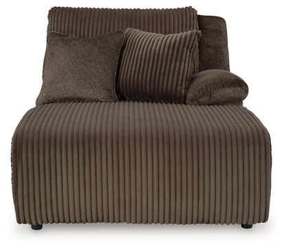 Top Tier Chocolate Right-Arm Facing Press Back Chaise - 9270507