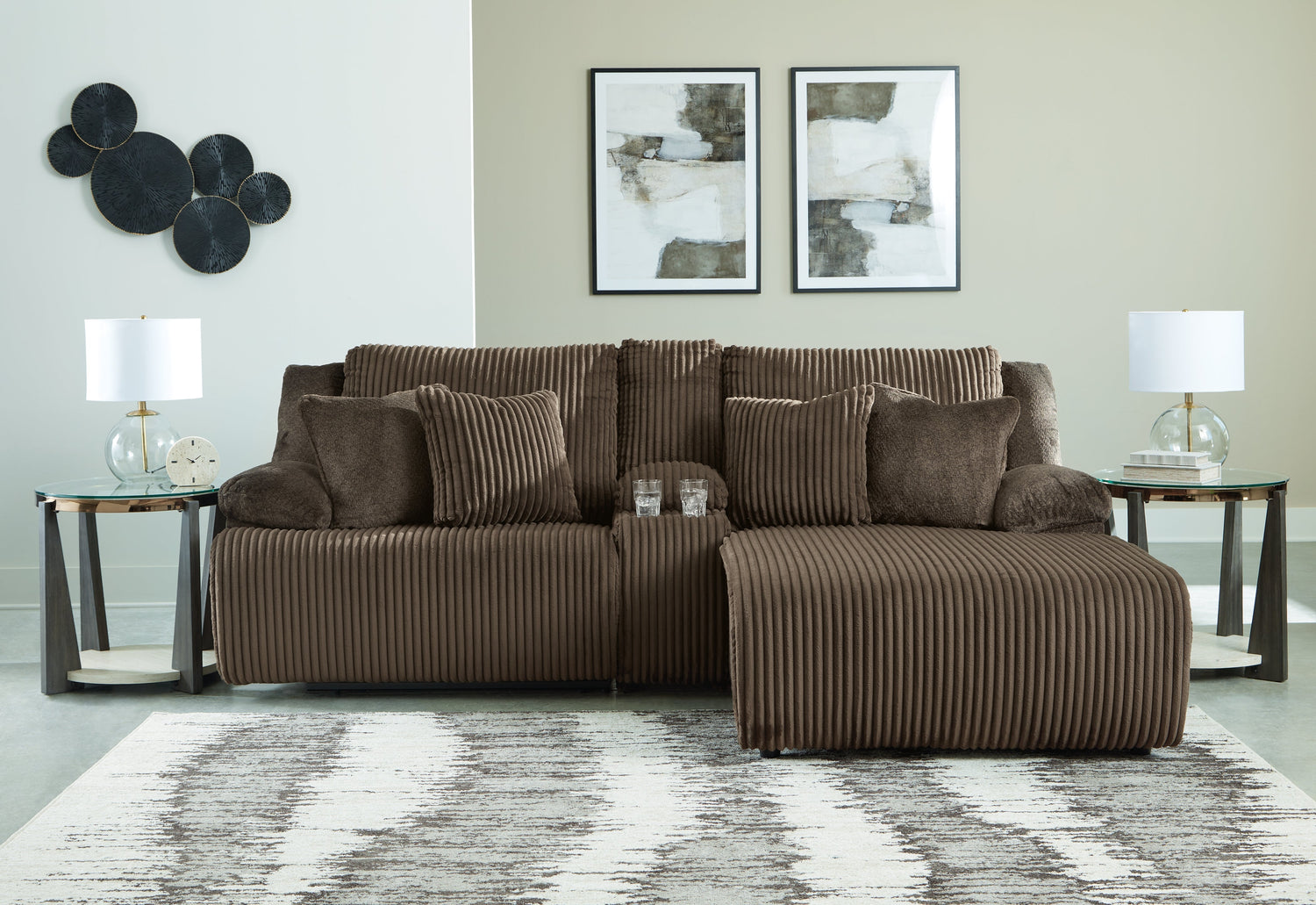 Top Tier Sofa and Recliner in Chocolate from Ashley - Luna Furniture