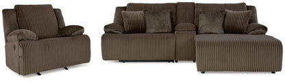 Top Tier Sofa and Recliner in Chocolate from Ashley - Luna Furniture
